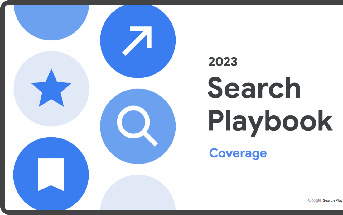 Google Playbook 2023 search Playbook 내용 일부